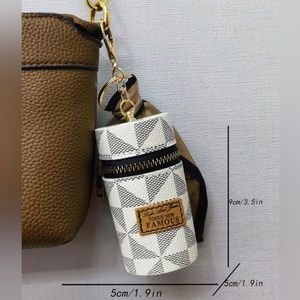 NEW Scarf Lipstick Case Bag Charm Keychain